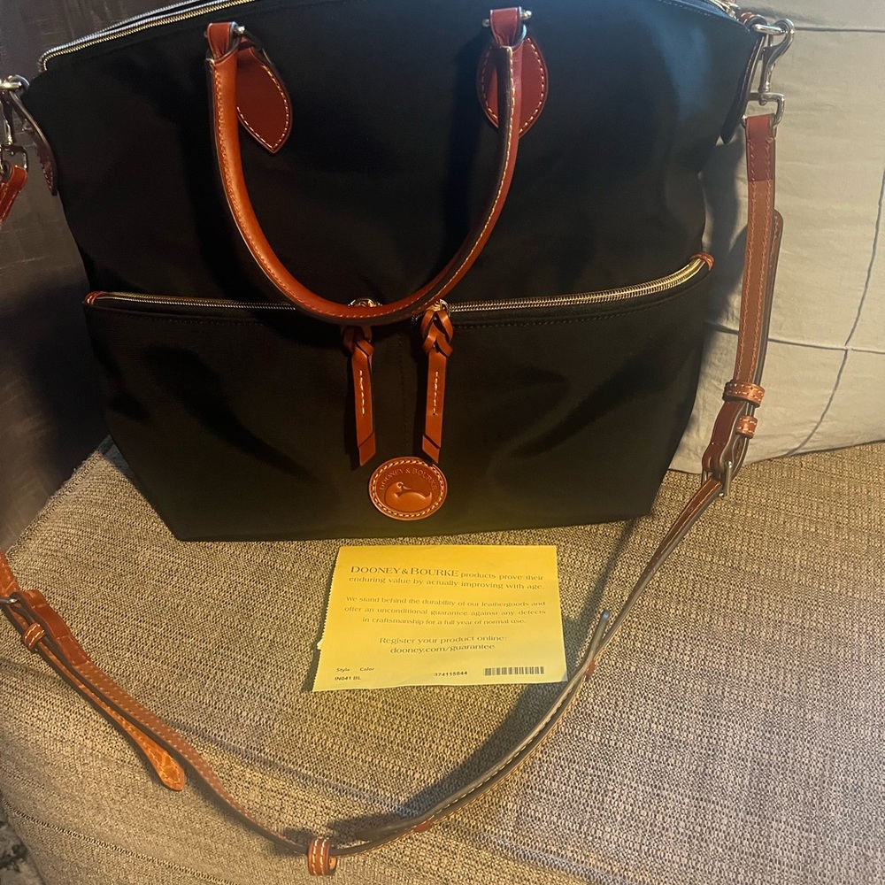 Dooney & Bourke Black and Brown Women's Bag
